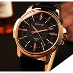 Men Luxury Stainless Steel Quartz Military Sport Leather Band Dial Wrist Watch