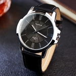 Men Luxury Stainless Steel Quartz Military Sport Leather Band Dial Wrist Watch