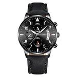 Men Military Luxury Sports Watch Analog Sport Leather Quartz Mens Watches