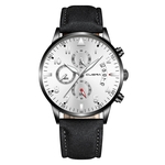 Men Military Luxury Sports Watch Analog Sport Leather Quartz Mens Watches