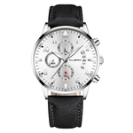 Men Military Luxury Sports Watch Analog Sport Leather Quartz Mens Watches