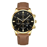 Men Military Sports Watch Luxury Analog Sport Leather Quartz Mens Watches