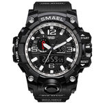 Men Watch Militar Relógio de pulso à prova d'água LED Quartz Relógio Esporte Eletrônico Assista