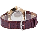 Men Watch PU Leather Strap Rodada Dial rel¨®gio de quartzo rel¨®gio de pulso