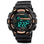 Men Waterproof Digital Display Luminous Alarm Countdown Sports Relógio De Pulso