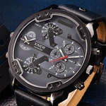 Men's Fashion Luxury Watch Leather Date Analog Quartz Sport Mens Wristwatches