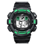 Mens LED Digital Data Alarme imperme¨¢vel borracha Army Sports Watch Rel¨®gio de pulso GN