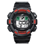 Mens LED Digital Data Alarme imperme¨¢vel borracha Army Sports Watch Rel¨®gio de pulso RD