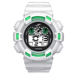 Mens LED Digital Data Alarme imperme¨¢vel borracha Army Sports Watch Rel¨®gio de pulso WH