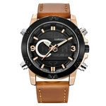 Mens rel¨®gios de luxo da marca Wrist Watch Sport Chronograph Quartz Leathe