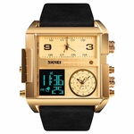 Men's Waterproof Multi Function Sports Watch Square Fashion Electronic Watch