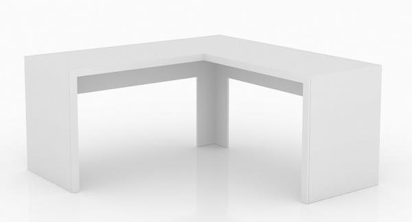 Mesa de Canto para Home Office ME4116 Branco - Tecno Mobili