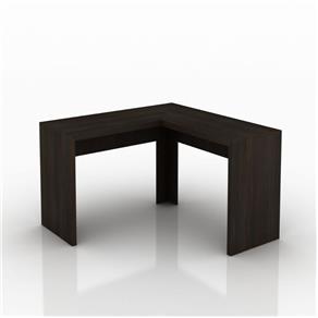 Mesa de Escritório Angular Tecno Mobili - Preto