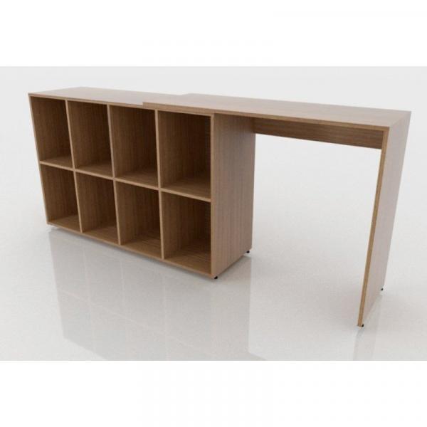 Mesa para Escritório Square Amêndoa - Fit Mobel