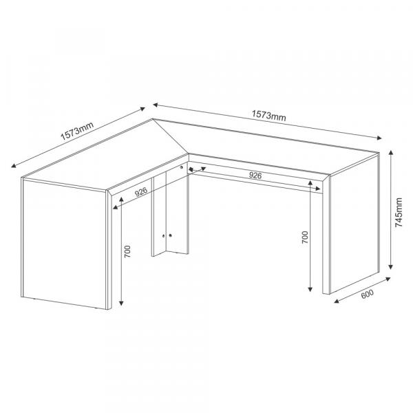 Mesa para Escritorio Tecnomobili ME4116 Branco