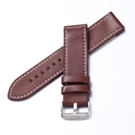 Lar Watch Strap 22 Milímetros Pu Leather Strap Pulseira De Aço Inoxidável Fivela Pulseira De Substituição