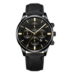 Militares Sports Watch Luxo Analog Esporte Couro Quartz Mens Rel¨®gios