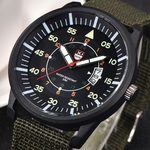 Military Mens Quartz Army Watch Black Dial Date Luxury Sport Wrist Watch