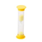 Mini Ampulheta Sandglass 3 Minutos Areia Relógio Amarelo