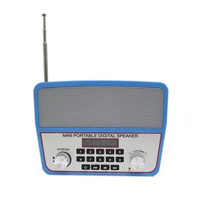 Mini Caixa Som Portátil Ws-1813 Bluetooth Usb Mp3 Radio Azul