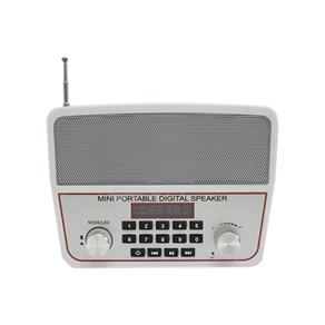 Mini Caixa Som Portátil Ws-1813 Bluetooth Usb Radio Branco