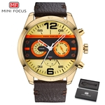 MINI FOCO Homens Relógios 2019 Luxo Marca impermeável de Men Outdoor Fashion Desportivo Relógios Chronograph militar do exército de pulso