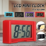 Mini LCD Relógio de Bolso Automotivo Automotivo Digital Carro Relógio Vara Autoadesiva No Tempo Portátil Tamanho: 57 x 32 x 11mm