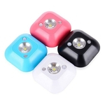 Mini LED sem fio Sensor Night Light Lâmpada PIR infravermelho ativada movimento sensor de luz para Lâmpada de parede Gabinete Escadas Luz