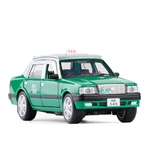 Mini Liga Pull Voltar Forma Taxi Car Som Toy Luz para Crianças Box-Embalado