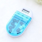 Mini Pills portáteis alarme de lembrete temporizador eletrônico Box Organizer com Display Small First Aid Kit