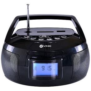 Mini Rádio Portátil com Usb/sd/aux 6w Rms - Rp100 - Preto