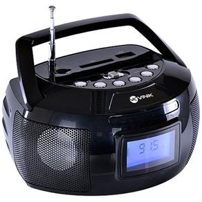 Mini Rádio Portátil Vinik Rp100 com Usb Sd Bluetooth Aux 6w Rms - Preto