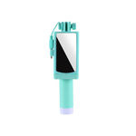 Mini Selfie Vara Com Botão Wired Silicone Handle Monopod Universal Para Iphone Android Samsung Huawei