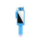 Mini selfie vara com botão Wired Silicone Handle Monopod Universal para iPhone Android Samsung Huawei
