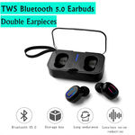 Mini TWS sem fio Bluetooth 5.0 auriculares Stereo Headset Dupla Esporte Baixo Earphones