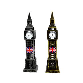 Miniatura Relogio Big Ben Londres em Metal 18 Cm Decorativo