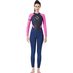 3MM Diving Suit Mulheres Siamese Long Sleeve Quente Outdoor Coldproof Inverno Fato de Mergulho