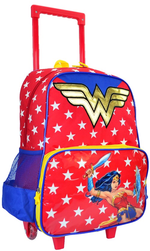 Mochila de Rodinhas Mulher Maravilha Grande Infantil IC32942WW