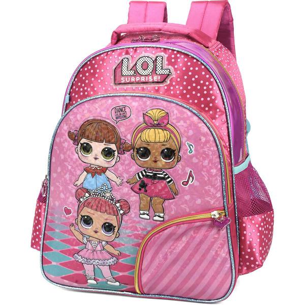 Mochila Escolar LOL GD 4BOLSOS Rosa - Luxcel