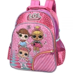 Mochila Escolar Luxcel LOL 4 Bolsos - Rosa