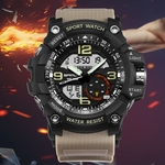 ?Moda Assista Homens Waterproof Sports Rel¨®gios Choque Digital GR eletr?nico