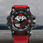 ?Moda Assista Homens Waterproof Sports Rel¨®gios Choque Digital RD eletr?nico