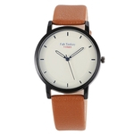 Assistir Moda Casual Assista Homens Mulheres Simples Escala Leather Strap Quartz Relógio de pulso