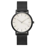 Moda Casual Estilo Quartz elegante relógio de pulso com fina Strap liga para o Homem Mulher