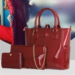 Moda Composite Bag Shoulder Crossbody Bolsa Telefone Bolsa para Mulheres Meninas 3Pcs