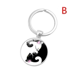 Moda Criativa Chaveiro portátil Yin-Yang Tai Chi metal resistente Chaveiro