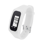 Moda Digital pedômetro LCD Passo curta distância Calorie Counter relógio de pulso Pulseira