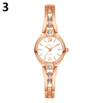 Moda Feminina Pulseira Banda Slim Estilo Relógio Quartzo Analógico Rodada Dial Relógio De Pulso