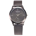 Moda feminina relógio de quartzo Rodada Dial Stainless Steel Feminino Relógio de pulso Em estoque