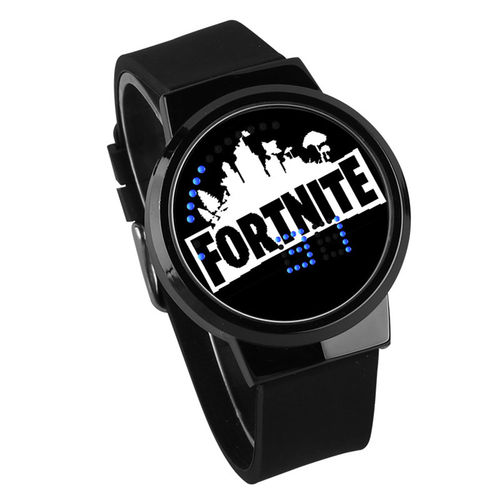 Moda Letra Impressa Fortnite Toque De Pulso Tela Observação Casual Relógios Eletrônicos